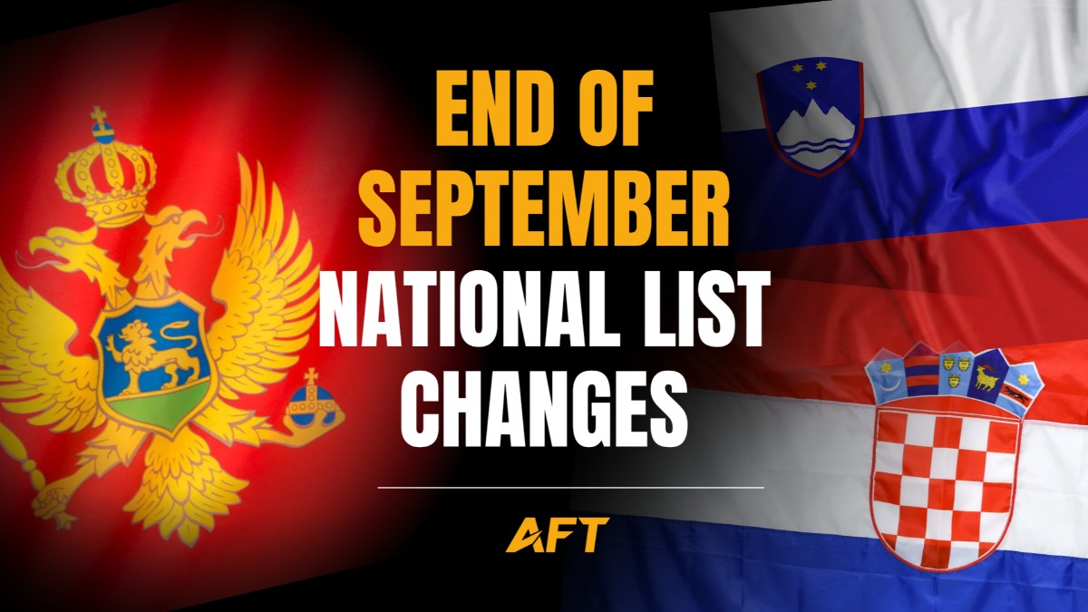 NATIONAL AFT RANKINGS BEFORE OCTOBER (SECOND PART)